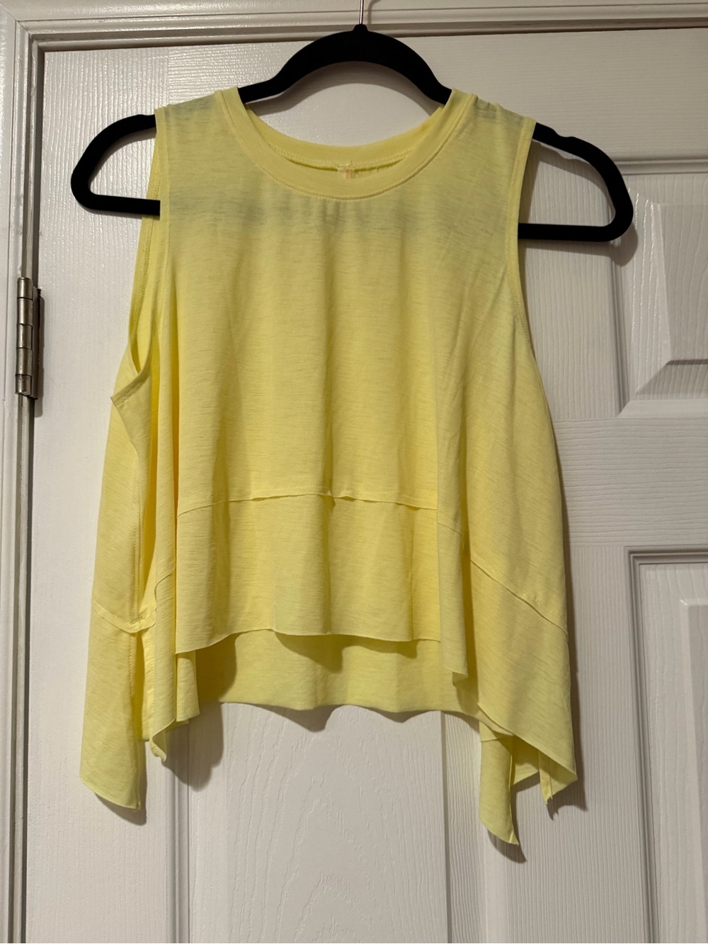 FP Movement by Free People Lemon Yellow Layered Swing Tank - never worn